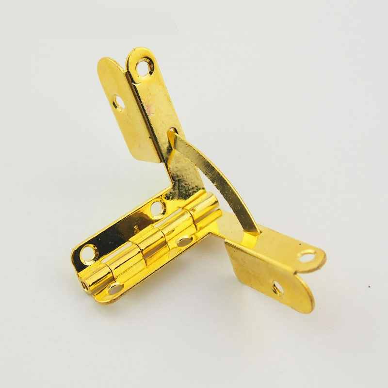 Iron Spring Hinge Antique Bronze For Miniature Furniture Hinges Foldable Concealable Quadrant Hinge