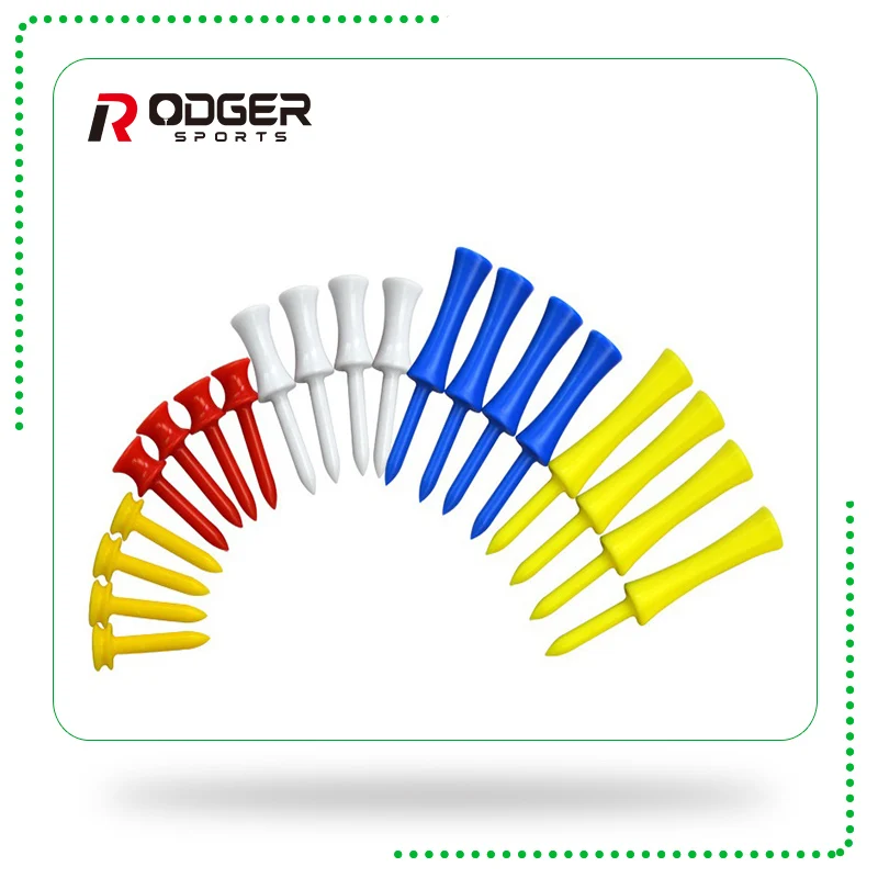 
2018 new golf accessory step down golf tees popular Flat Plastic Golf Tees 