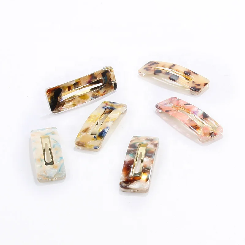 Kids Birthday Gift Korean Style Hot Sell Acetate Small Size Hair Clip Girls Fashion Boutique Best Quality Mini Snap Hair Clips