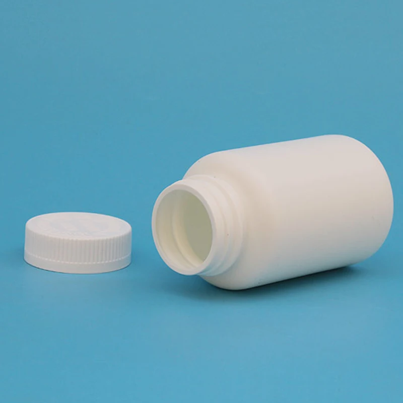 8oz 30 oz Round Cylinder HDPE Plastic Bottle with Screw-On Lids
