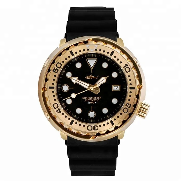 Ready to ship  Vintage Bronze Tuna  Diver Automatic Nh35 200M Man Dive Sapphire Glass Watch