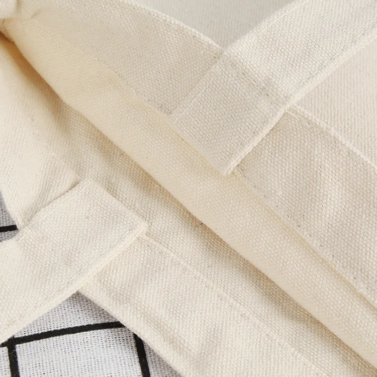 6/8/10/12/16oz OEM/ODM blank Plain organic reusable customization cotton canvas tote shopping custom canvas bag with logo