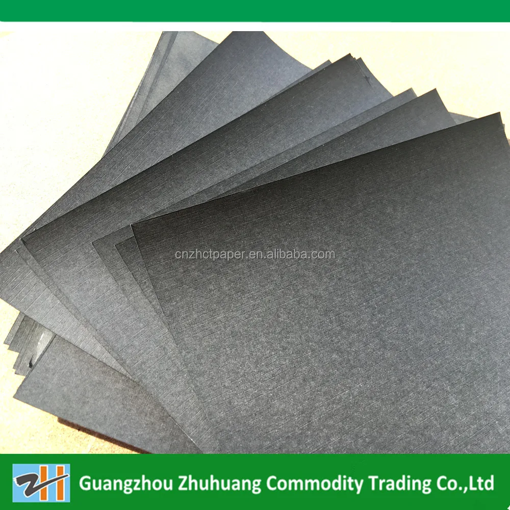 
Linen black paper texture paper 450gsm 