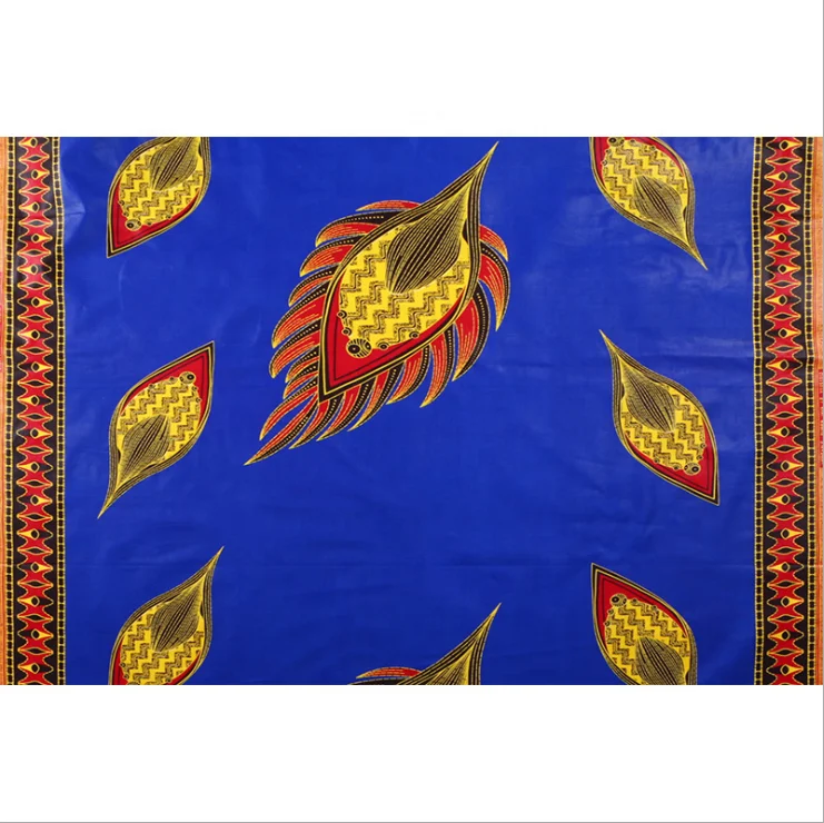 
Royal blue color African Wax Fabric with spot supplies 