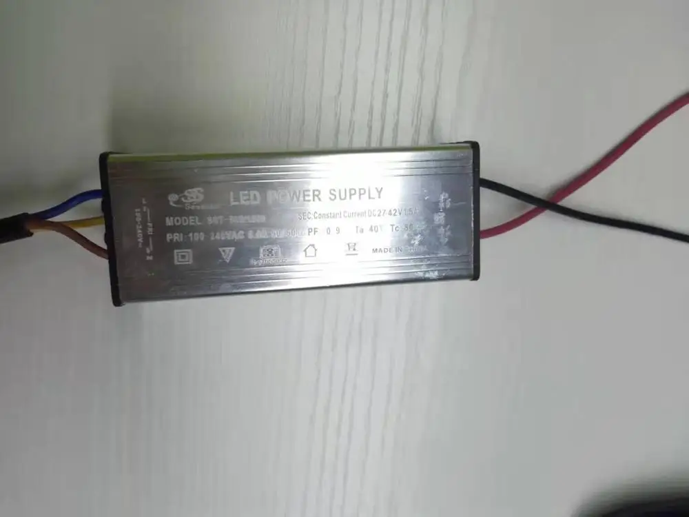 IP65 IP67 THD < 10% 50W 6kv BIS ovp   led driver for flood light street light