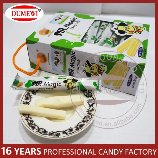 Coconut Flavor Soft Milk Wrapped Sweet Candy Craramel