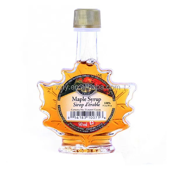 50 мл 100 250 сироп в Форме Кленового Листа стеклянная винная бутылка