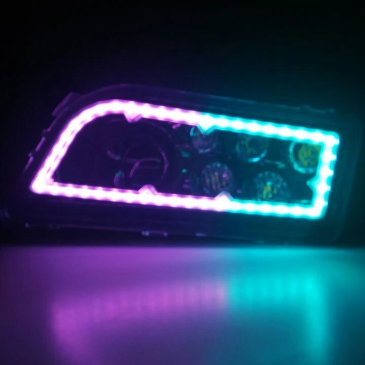 ATV Угловые глаза синий зуб контролируемый ATV RGB светодиодная фара для RZR 1000 Polaris