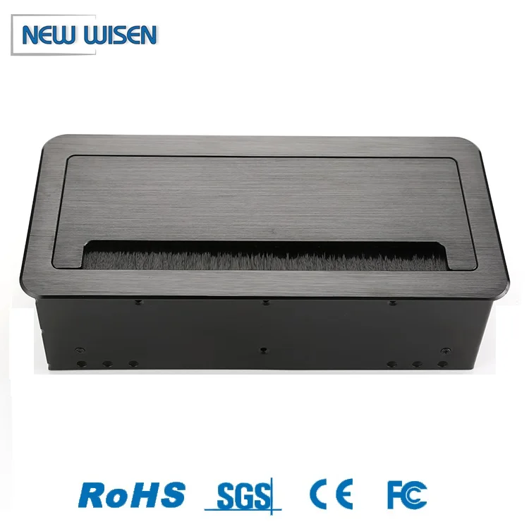 Hide Rj45 Desktop Cable Cubby  Conference Cover Flip Socket Cable desk flip up media connector