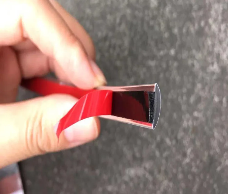 Chrome Car Exterior Edge Guard Moulding Strip Self Adhesive Trim for Body Line
