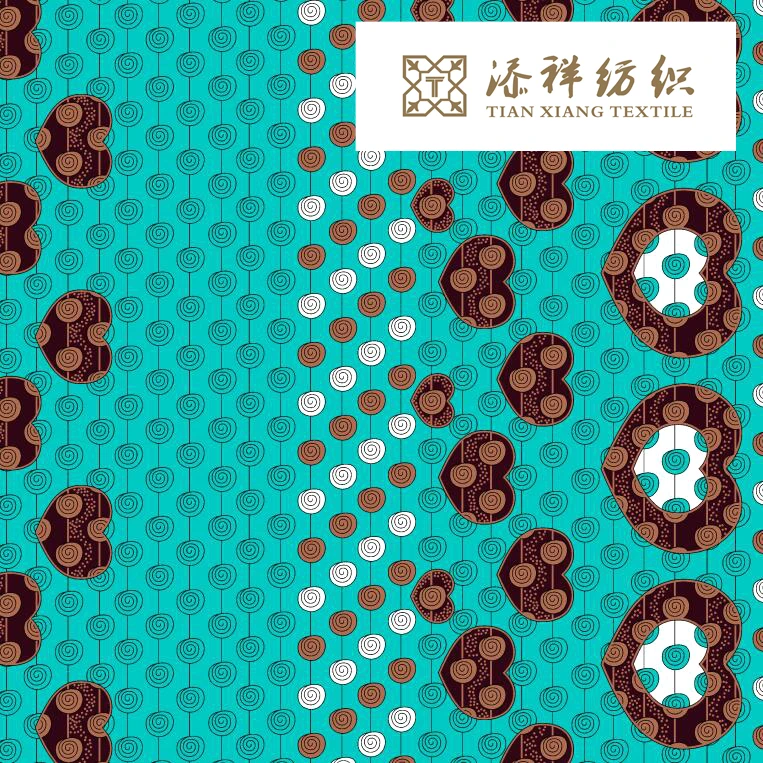 
2021 Hot sale 100% polyester african wax print fabric Chiganvy quality khaga kitenga clothing fabric 