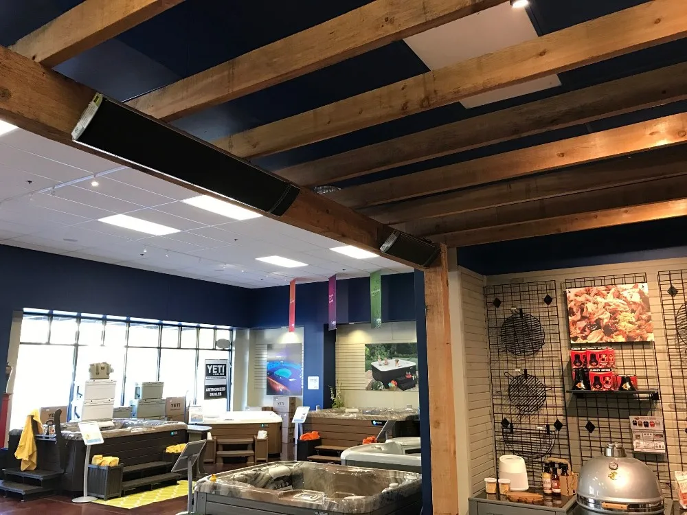 
1800W High heating efficiency waterproof IPX4 infrared outdoor heater for Cafe 