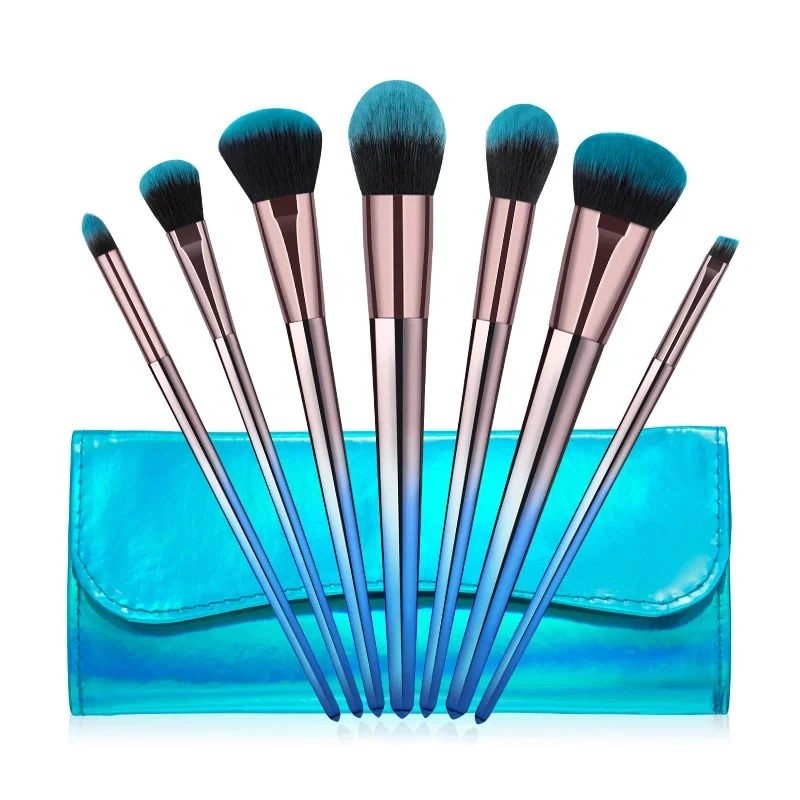 Vmae High Quality Wholesale Custom Cheap 7pcs/set Synthetic Soft Hair Makeup Brush Set Private Label Professional Sets