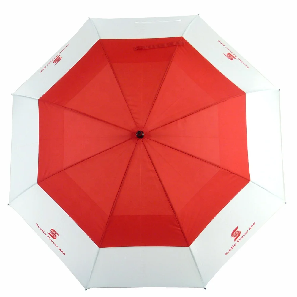 Tumi Double Roof Canopy Commercial Fiberglass Wind Vent Umbrella