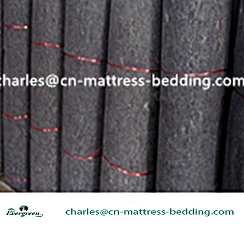 Recycled needle punched felt fabric rolls