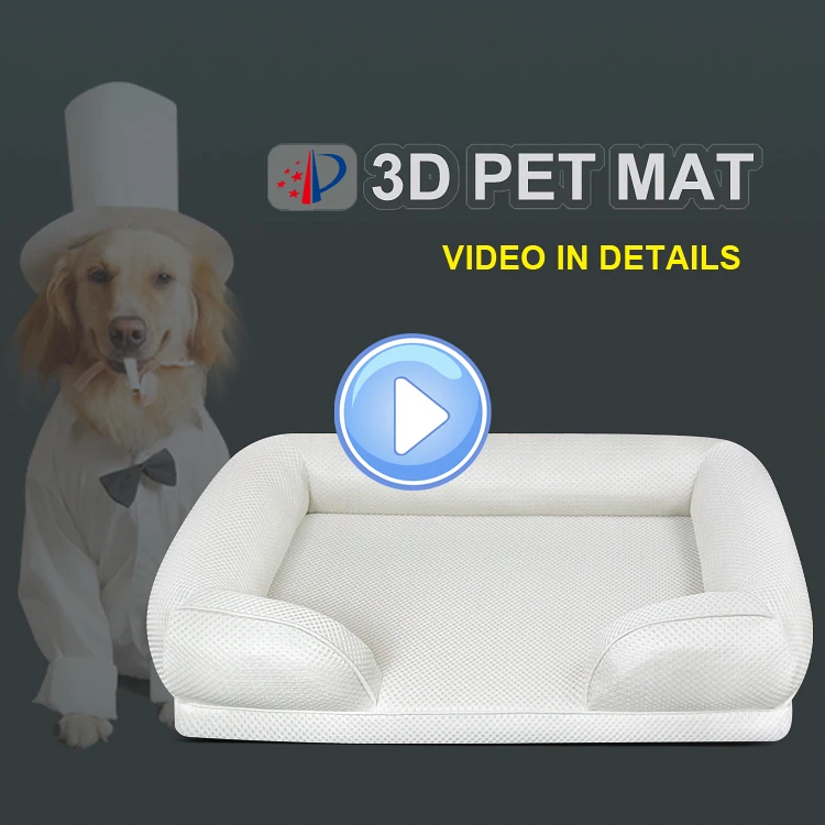 4D Polymer Air Fiber Poe Mattress Corn 3D Mesh Cover Washable Camas De Perro Cama Para Perro Dog Sofa Bed