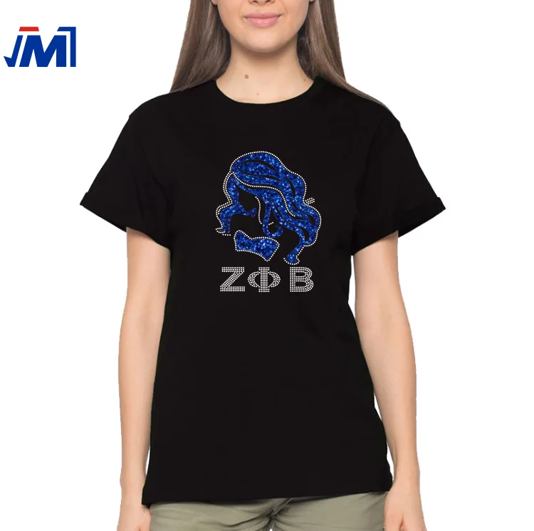 Zeta Phi Beta Glitter Heat Transfer Vinyl Rhinestone Heat Transfer