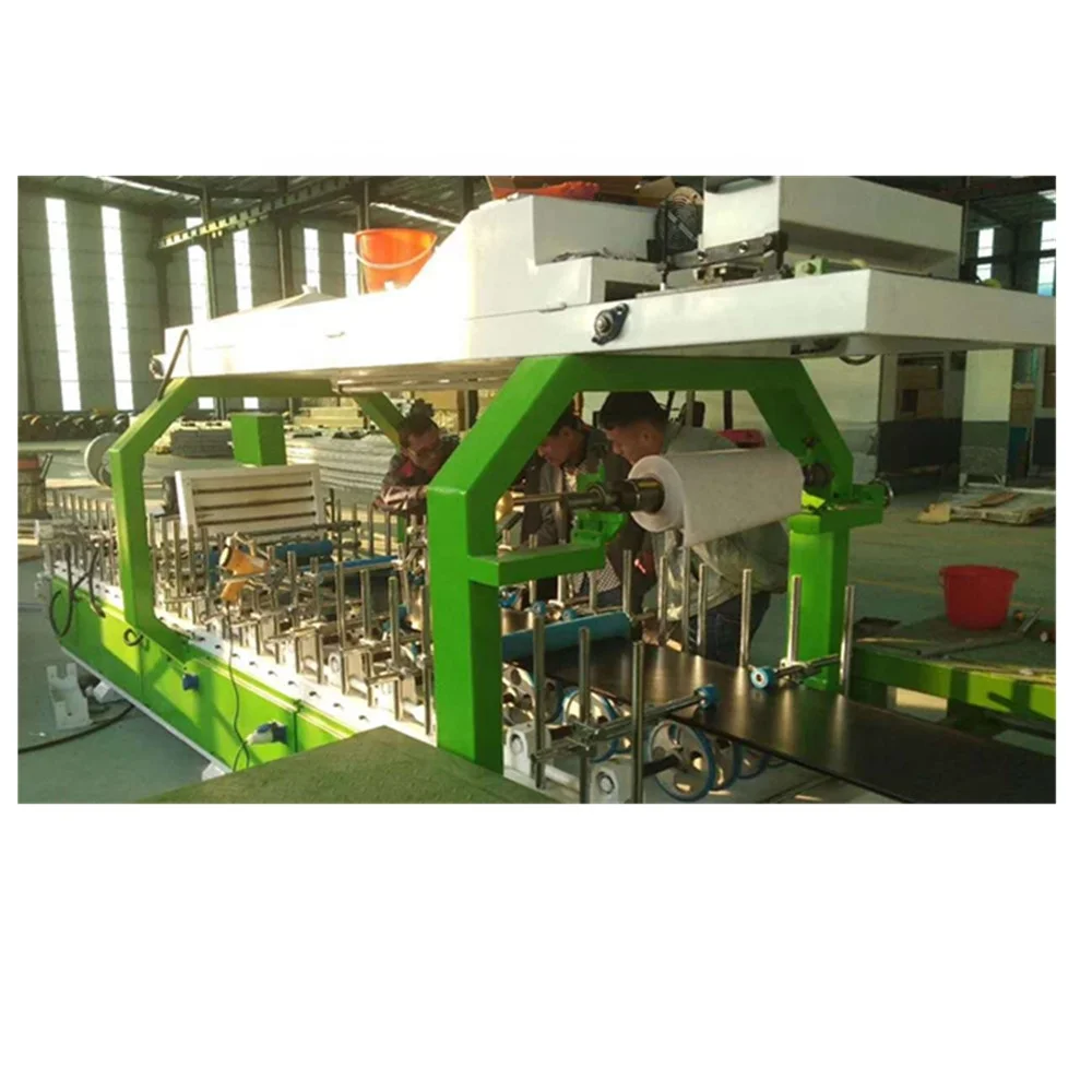 
MS-600A PVC film cold glue wrapping machine for profile 3 