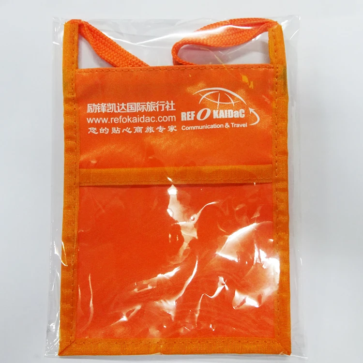 ODE Factory 70D Polyester Zippered Travel Neck Stash Wallet with Lanyard Fashion,adjustable Neck Lanyard 90cm Long Short Zipper