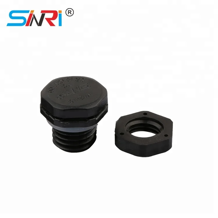 SINRI Dustproof  IP67 vent valve breathable waterproof m12 plastic screw vent plug for LED lighting