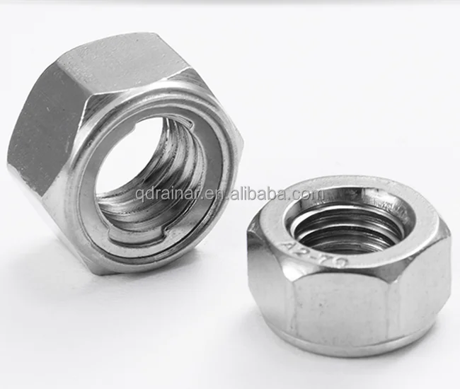 Din985 din982 galvanized Nylon insert lock nut/nylon nut/stainless nylon self- lock nut