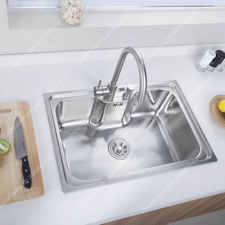 Item 635 Industrial single bowl stainless steel kitchen sink-cheap kitchen sinks