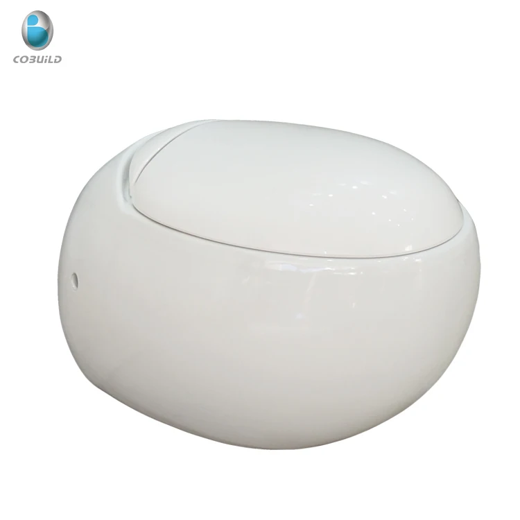 European standard round wall hung toilet, wall mounted toilet with built-in water tank, wall-hung toilet