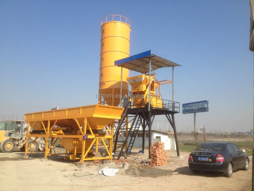 Hot selling HZS 35 mobile concrete mixing plant mixer concrete plant mobile concrete batching plant for sale