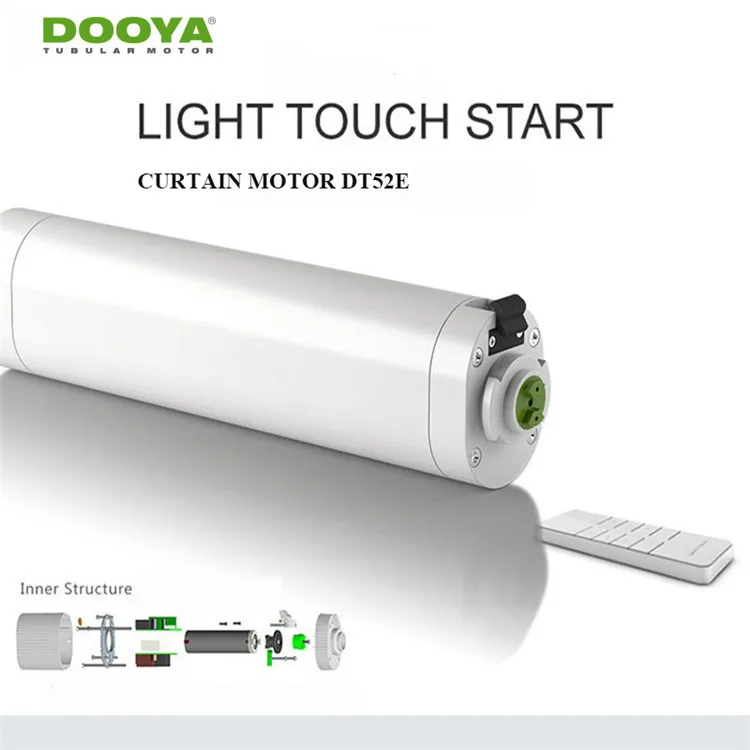 Dt52e Электрический шторный двигатель открытие закрытие занавес 45 Вт 75 пользовательская Бесшумная дуга
