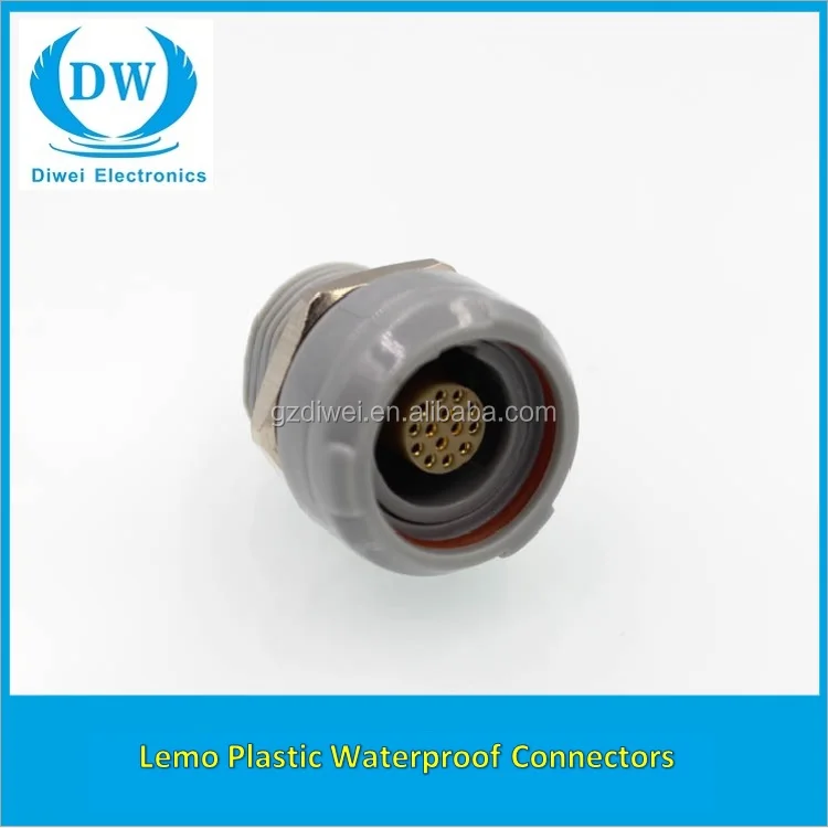 Circular plastic push pull 1P coil series medical equipment 10-pin connector