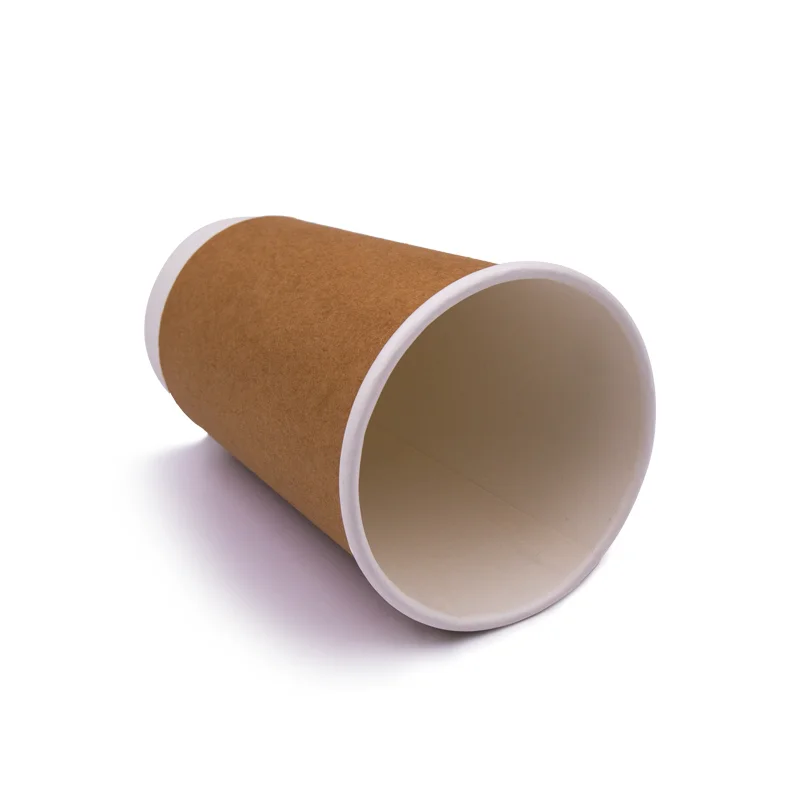 
Customized Printing 8oz 12oz 16oz 22oz Disposable Double Wall Kraft Coffee Paper Cup with Lid 