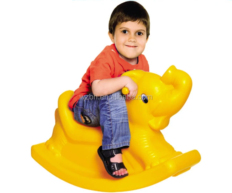 Kids like shape plastic rocking horse toy