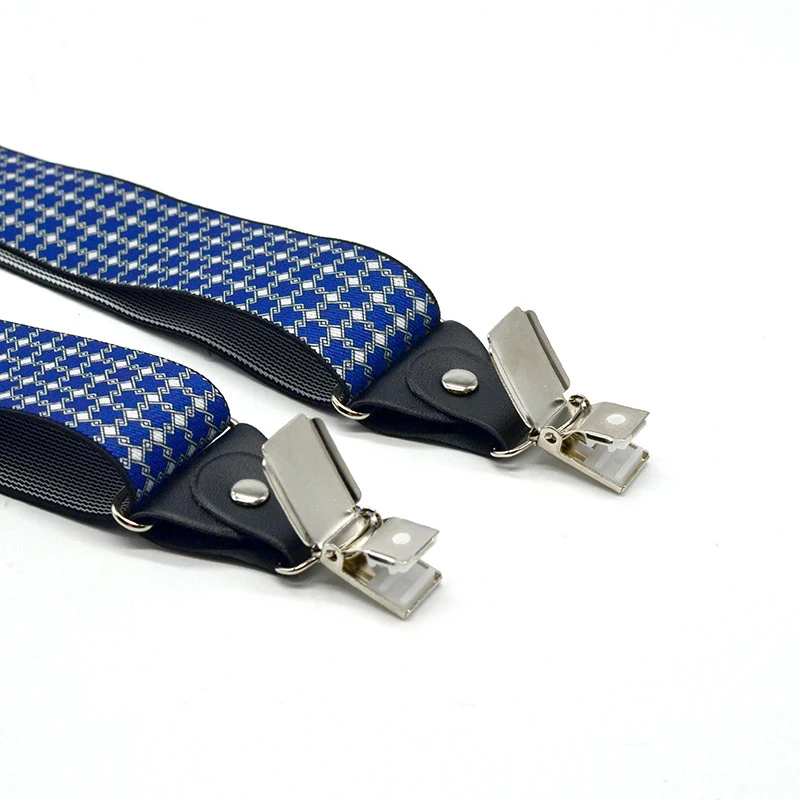 3,5 см Ширина подтяжки для 4 клипы Щепка металла мужские подтяжки индивидуальный логотип формальный стиль оптом по низкой цене