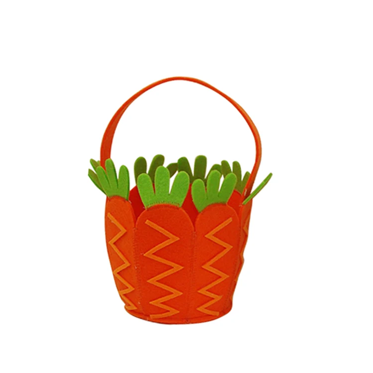 
high quality easter felt egg basket decoration 