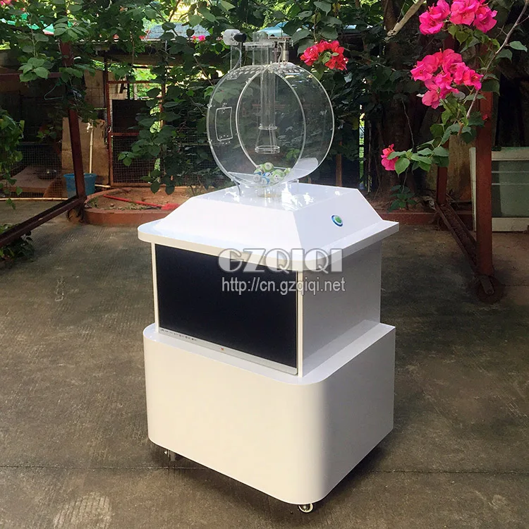 Popular lottery machine working by air blowing for lottery machine games and bingo machine games