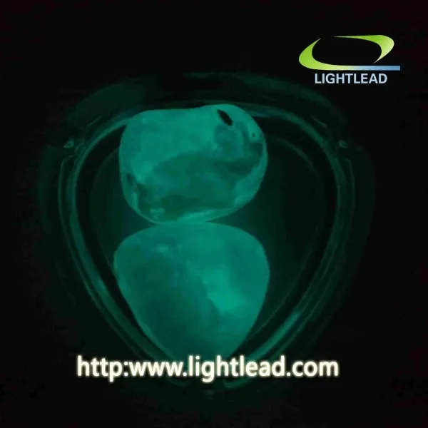 
self luminous PL natural pebble stone decorative foot step, garden, seaworld 