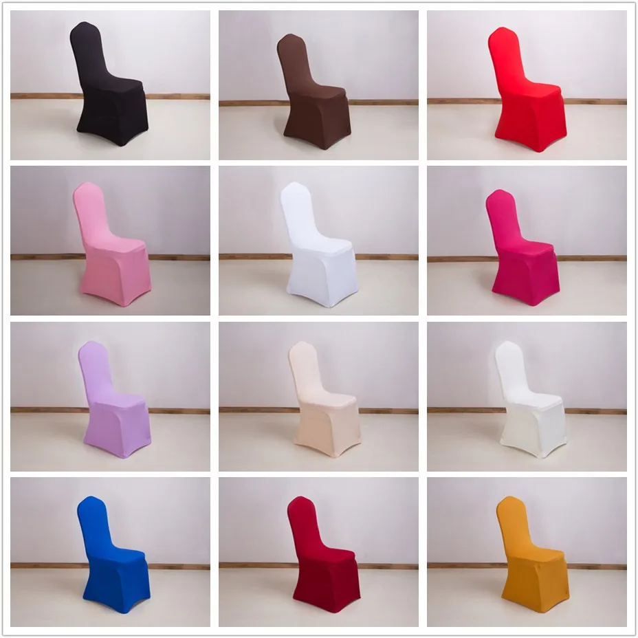 
Wholesale chair covers cheap wedding elastic white wedding 