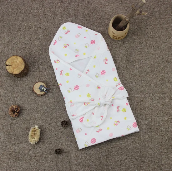 Four Layers 100% Cotton Gauze newborn baby quilt blanket with hood Newborn Baby Quilt Blankets With Hats