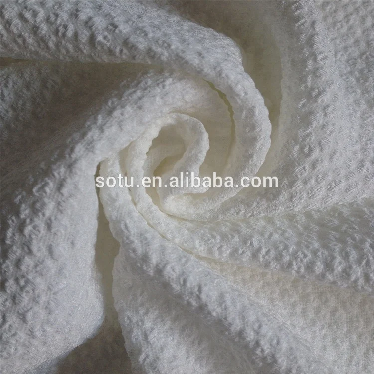 100%polyester 75dx40d soft shinny crepe stretch spandex seersuck jacquard fabric for lady dress garment and wedding