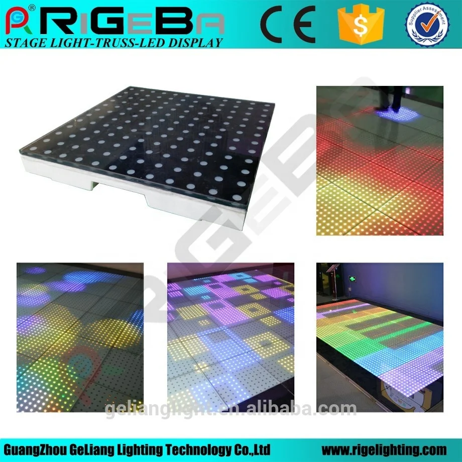 
Hot selling 50*50cm LED Interactive Sensitive Dance Floor 