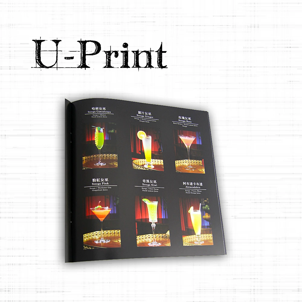 Luxury Menu Pamphlet Booklet Brochure Printing