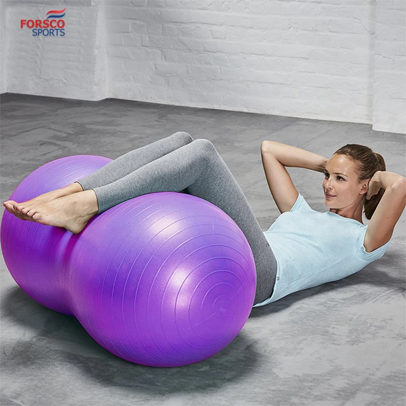 
 Оптовая продажа, мяч для упражнений Qubabobo против взрыва, мяч для упражнений с основанием 55 см, с ручным насосом, мяч для йоги, тренажерного зала, сделано в Китае  