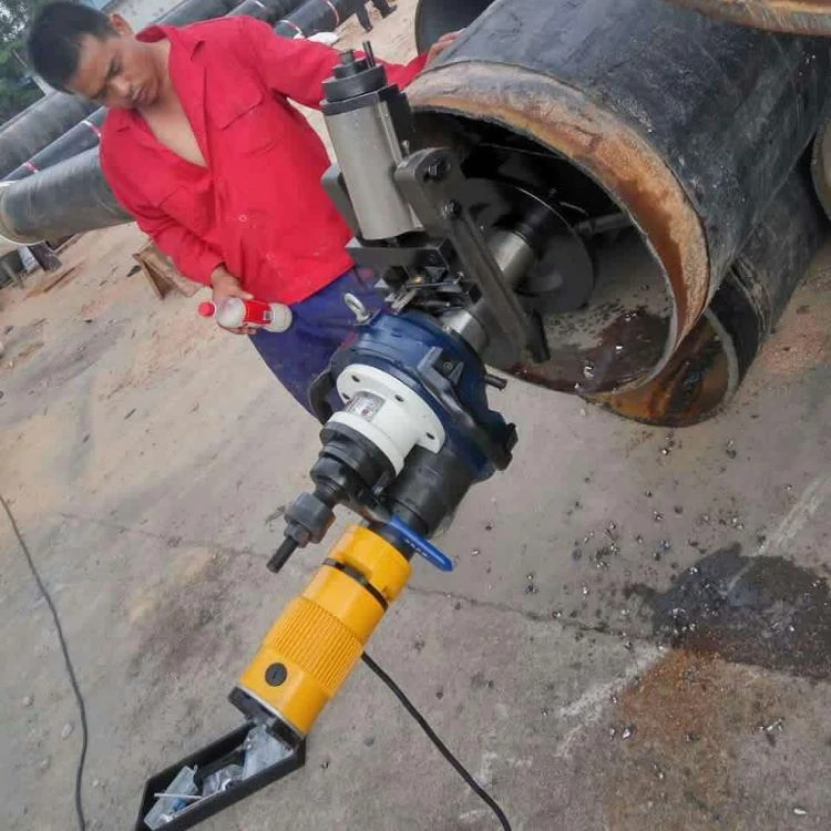 Станок для резки кромок с внутренним креплением, Электрический фрезерный станок для резки труб