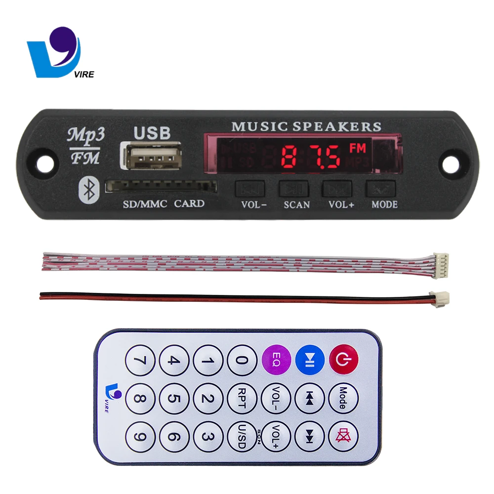 Embedded Sd Memory Card Mp3 Bluetooth Audio Player Decoder Board