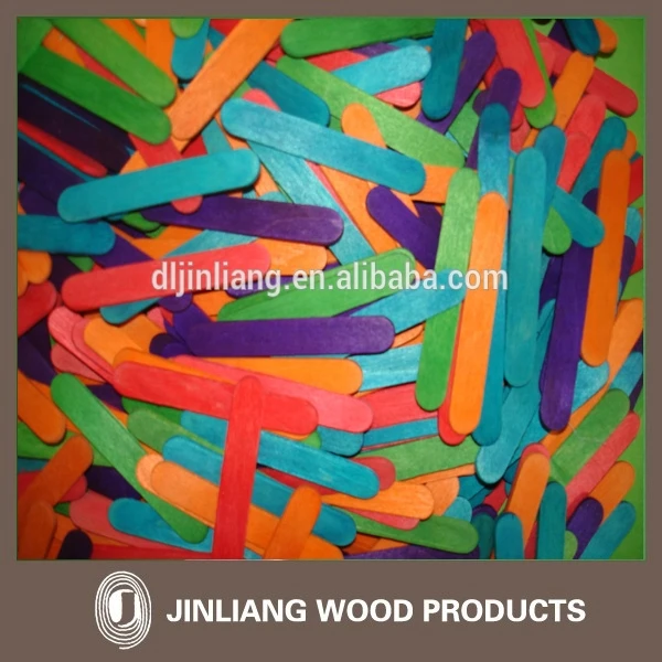 Color Wooden tongue depressor for children diy