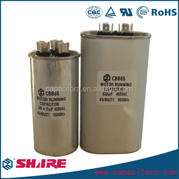 CBB65 AC 450 В конденсатор для кондиционера двигатель