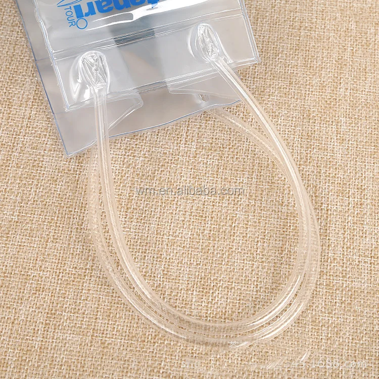 PVC wine cooler ice bottle liquid bag with pvc piping handle custom logo cooling gel holder carrier