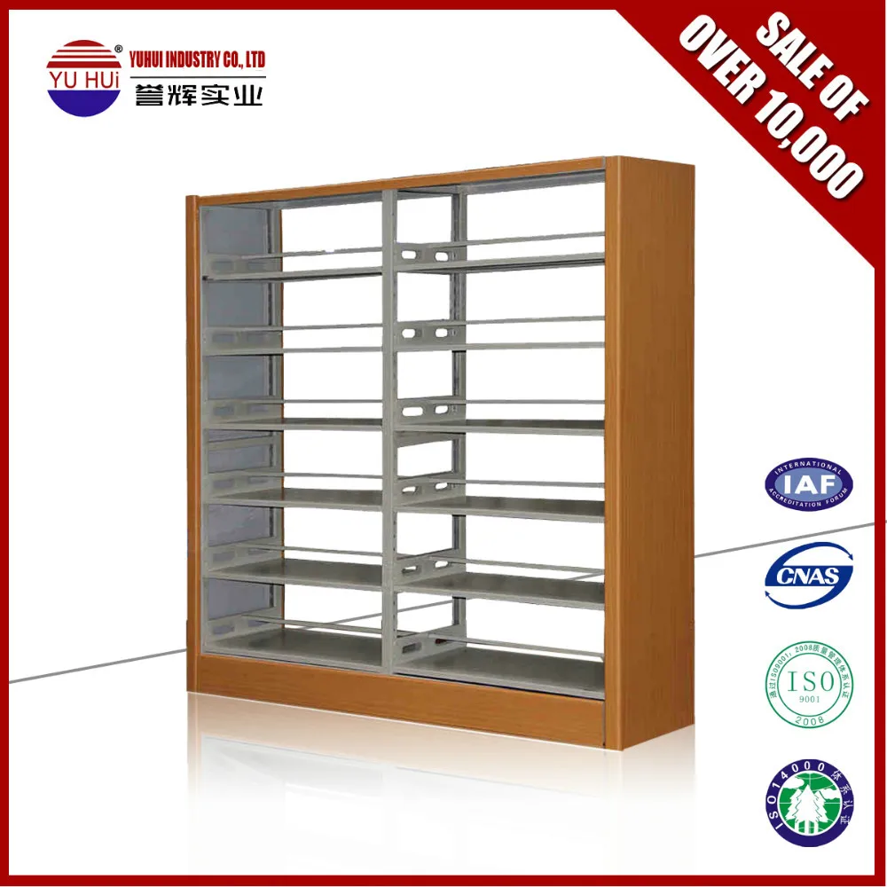 
High quality 6 tier steel bookshelf / iron bookshelf / stainless steel bookshelf 