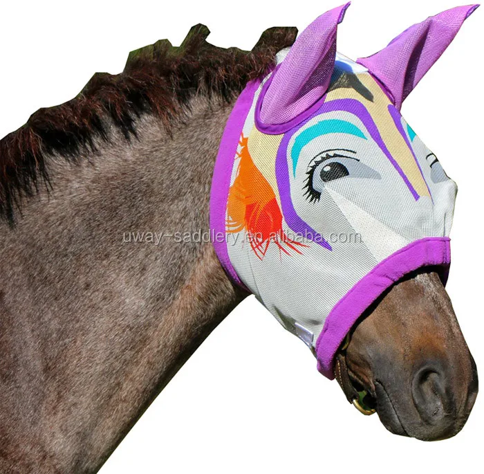 
Newest soft mesh horse fly mask 