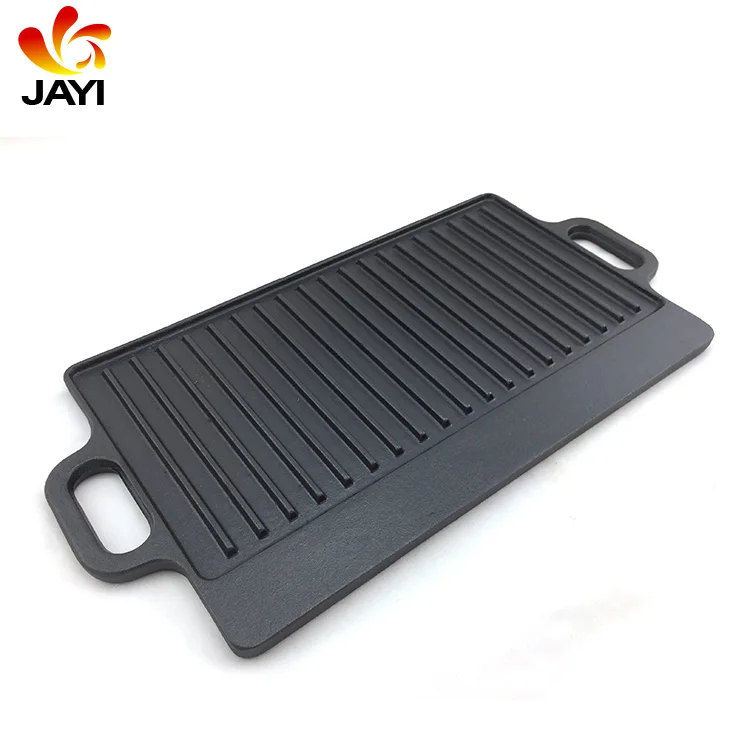 Home Garden Outdoor Portable BBQ Cast Iron Induction Griddle Plate